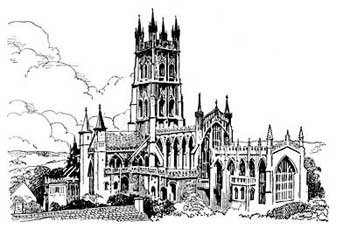 Cotswold Sketches Gloucester Cathedral