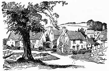 Cotswold Sketches Upper Slaughter