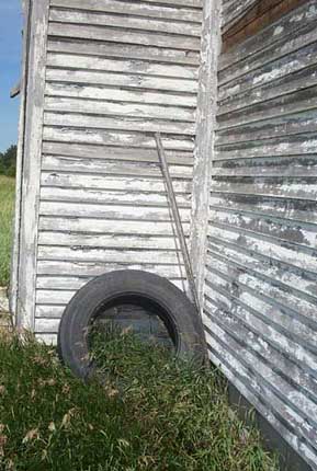 CHurch and old tire