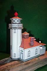 Alki Point Lighthouse paper model