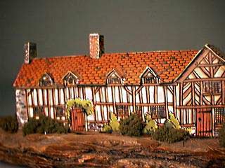 paper model of Mary Arden's House