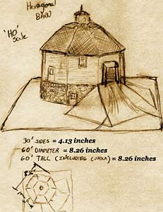 Round Barn preliminary sketch