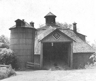 Wooden Round Barn in Canada