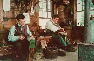 Boot makers at Old Sturbridge Boot Shop