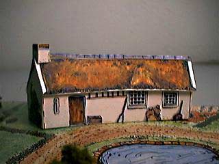 Robert Burns' Cottage paper model