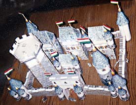 Fy over view of castle