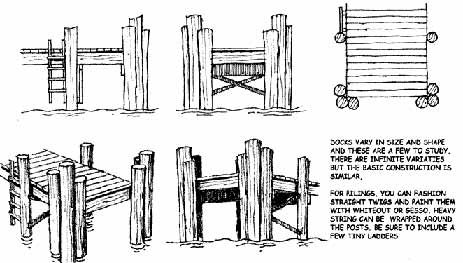 Sketch model of a dock
