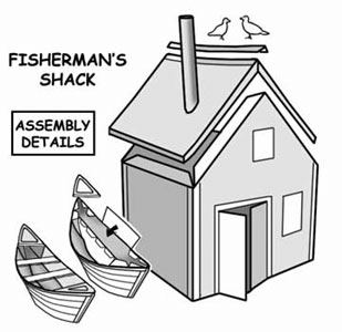 sketch of fishing shack