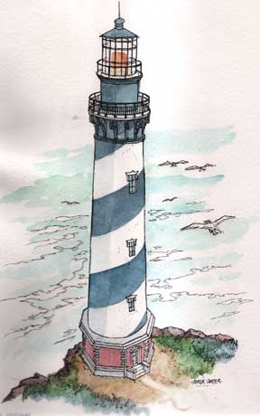 Cape Hatteras  Lighthouse-Artwork