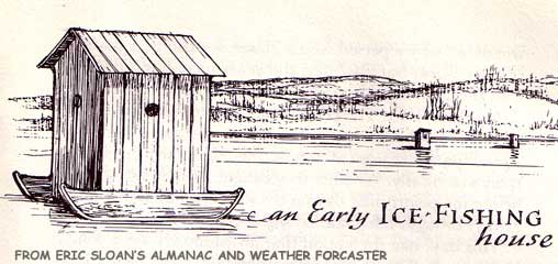 icehouse fishing new england ice house history information