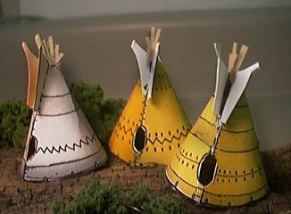 Paper model of the Indian Village