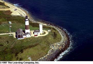 Montauk Point Light House,airview