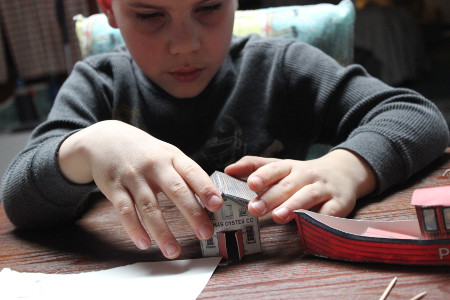 Cyrus working on paper a model