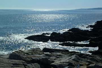 view from the portland head lighthouse