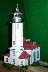 Point Wilson Lighthouse paper model