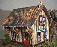 Railroad Station paper model