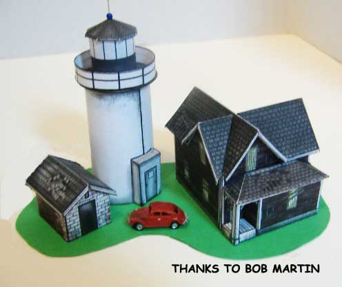 Straitsmouth Harbor Lighthouse Paper Model