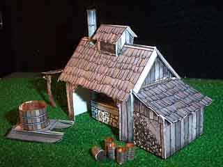 New England Maple Syrup Sugar House paper model