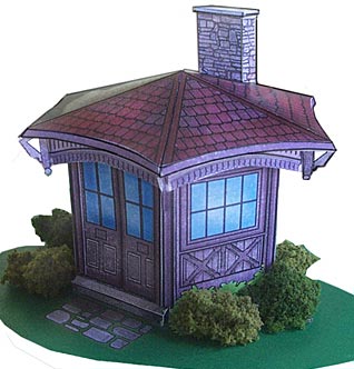 paper model of Mark Twains Study