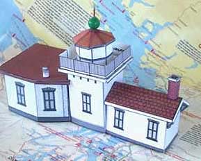 West Point Lighthouse paper model