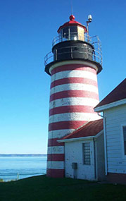 West Quoddy Lighthouse paper cardmodel