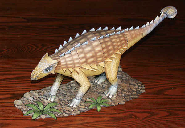 Ankylosaurus paper model