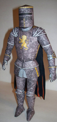 paper model of the black knight
