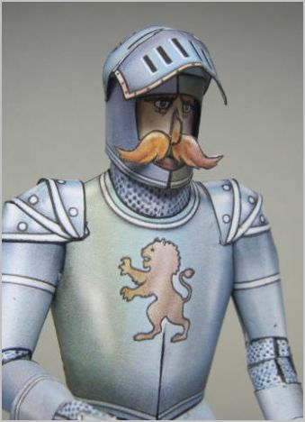 medieval knight paper model