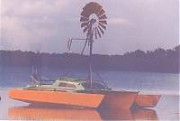 Windmill on a ship