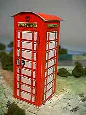 London Phone Box paper model