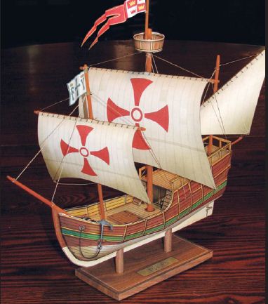 paper model of The Pinta