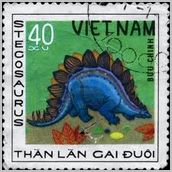 stegosaurus postage stamp from Viet Nam