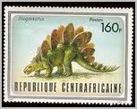stegosaurus postage stamp Africa