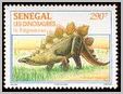 stegosaurus postage stamp Senegal