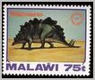 stegosaurus postage stamp malawi