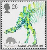 stegosaurus postage stamp Great Britain