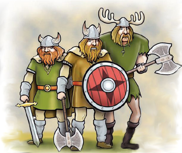 Viking Gang Cartoon