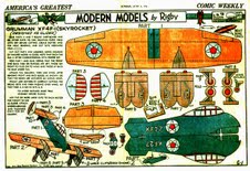 Wallis Rigby paper model of the Skyrocket