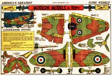 Wallis Rigby paper spitfire model
