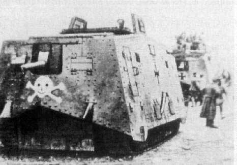 Finished A7V WWI tank