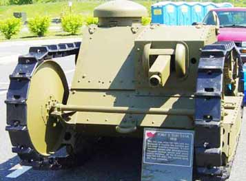 Ford M1918 WWI 3 ton light Tank parked