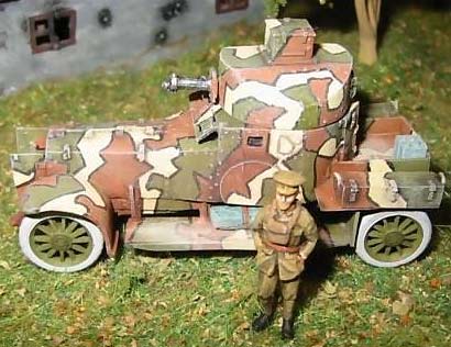 WWI Lanchester Armored Car paper model