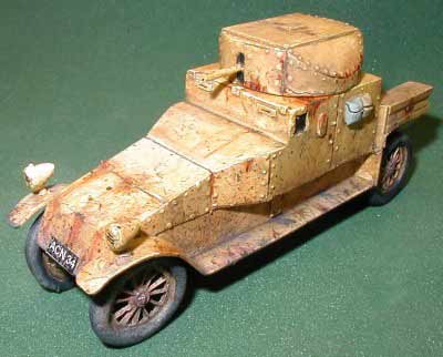 Model of Lanchester Armored Car 