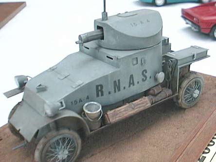 Blue-gray Model of Lanchester Armored Car 