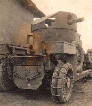 Lanchester Armoured Car rear details