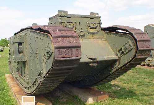 Mark IV WW1 Tank exhibited at the Abredeen Proving Grounds