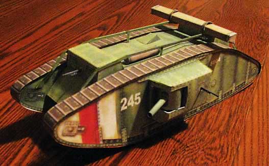 Mark IV Tank paper model 