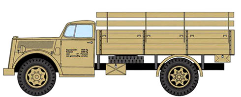 Opel Blitz truck -drawing