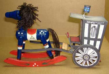 Paddy-Wagon with blue horse