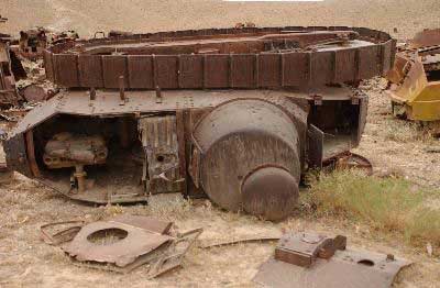 WWI tank FT-17 rusting out